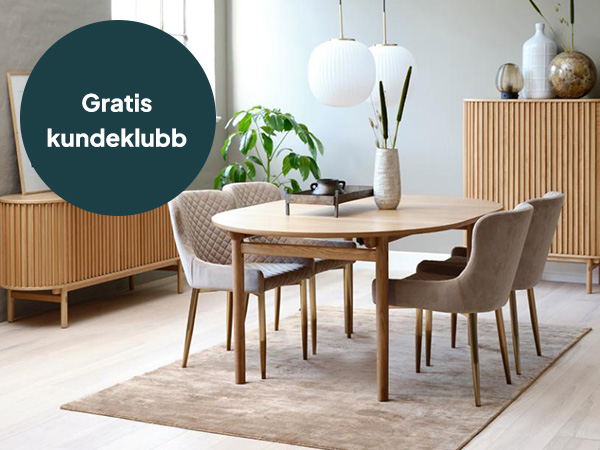 Gratis kundeklubb for deg som elsker møbler og interiør